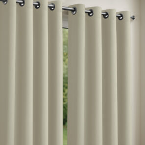 Lot de 2 Rideaux obscurcissants 135 x 240 cm Ficelle