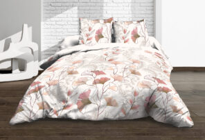 Housse de couette 220x240 + 2 taies - Pur coton 57 fils - Kyoto