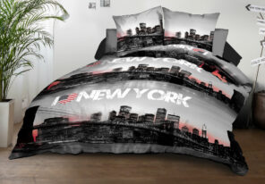 Housse de couette 240x260 + 2 taies - Microfibre - New-York