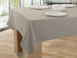 Nappe Unie Anti-taches Ficelle