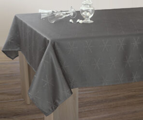 Nappe Lurex Entretien facile - Anthracite Argenté