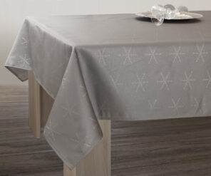 Nappe Lurex Entretien facile - Gris Argenté