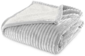 Plaid Sherpa 130x170 cm Gris perle (Copie)
