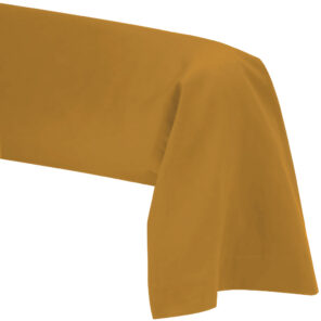 Taie de Traversin 45 x 185 cm -  Safran - 100% coton 57 Fils