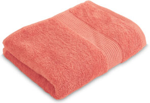 Drap de Bain 90 x 150 cm - 100% Coton - 450 gr/m2 - Corail