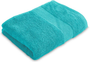 Drap de Bain 90 x 150 cm - 100% Coton - 450 gr/m2 - Bleu turquoise