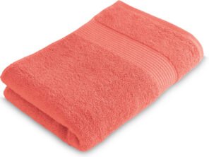 Drap de Douche 70 x 130 cm - 100% Coton - 450 gr/m2 - Corail