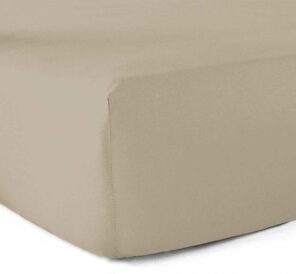 Drap-housse 100% Coton 57 Fils Ficelle - 140 x 190 cm - Bonnet 30 cm