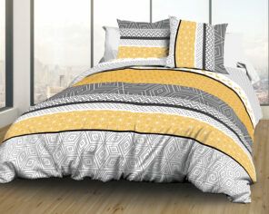 Housse de couette 240x260 + 2 taies Pur coton 57 fils - Leon Dore