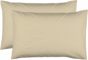 2 Taies d'Oreiller 50 x 70 cm - Ficelle