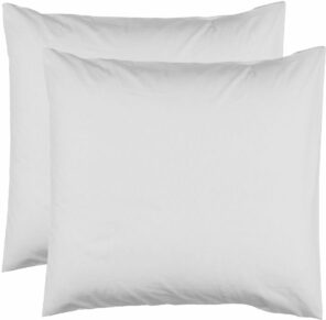 2 Taies d'Oreiller 63 x 63 cm - Blanc