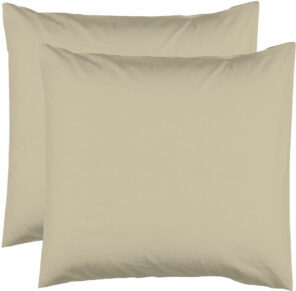 2 Taies d'Oreiller 63 x 63 cm - Ficelle