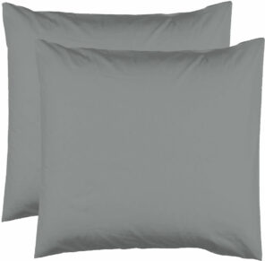 2 Taies d'Oreiller 63 x 63 cm - Gris