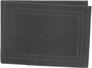 Lot de 2 Tapis de Bain 50 x 70 cm - 100% Coton - 700 gr/m2 - Anthracite