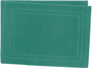 Lot de 2 Tapis de Bain 50 x 70 cm - 100% Coton - 700 gr/m2 - Vert lagon