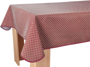 Nappe Anti-taches Paon bordeaux