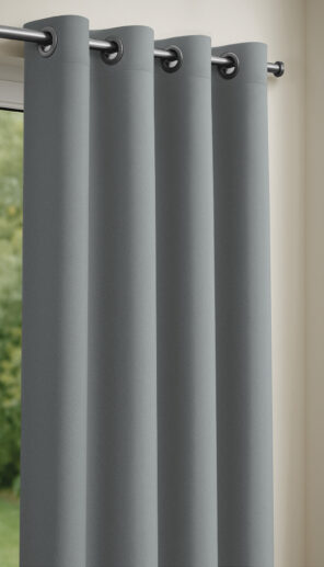 Rideau obscurcissant 135 x 240 cm Gris moyen