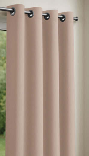 Rideau obscurcissant 135 x 240 cm Rose poudré