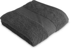 Serviette de Toilette 50 x 90 cm - 100% Coton - 450 gr/m2 - Anthracite