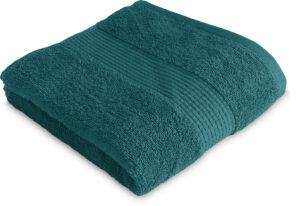 Serviette de Toilette 50 x 90 cm - 100% Coton - 450 gr/m2 - Bleu canard
