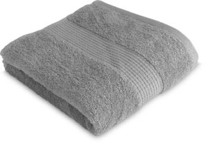 Serviette de Toilette 50 x 90 cm - 100% Coton - 450 gr/m2 - Gris