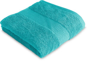 Serviette de Toilette 50 x 90 cm - 100% Coton - 450 gr/m2 - Bleu turquoise